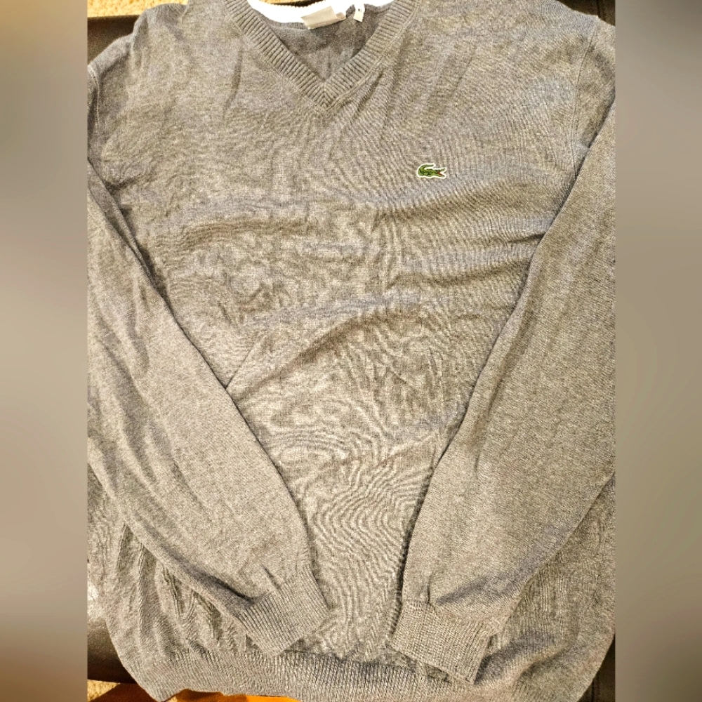 Lacoste v neck sweater size 8L